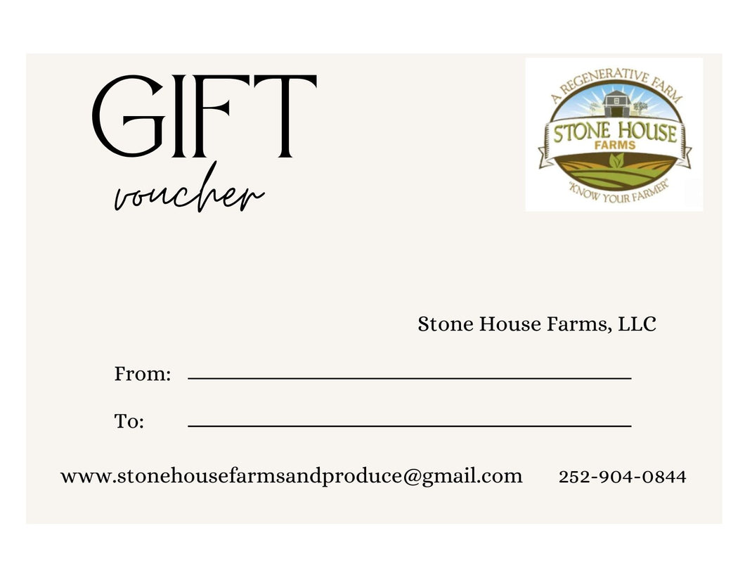 Stone House Farm Gift Card